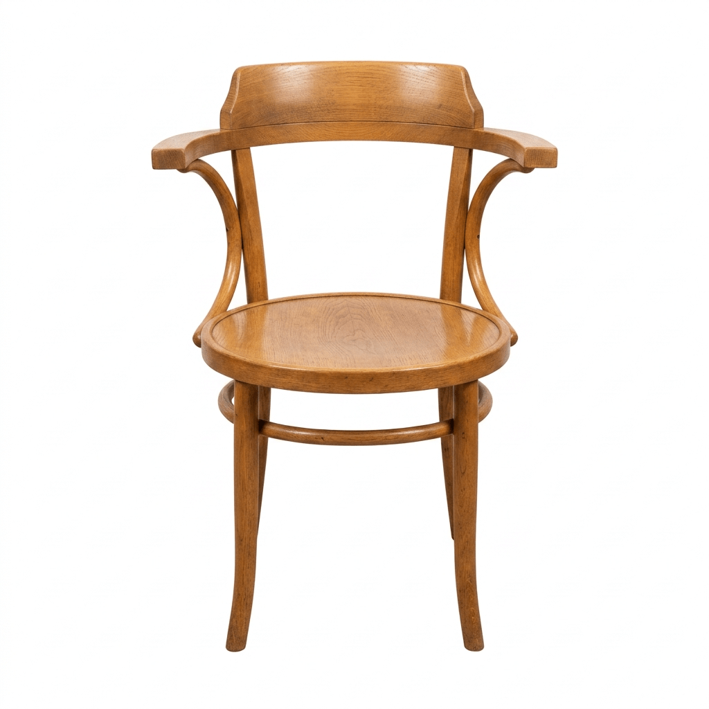 Bugholz Armlehnstuhl Kaffeehausstuhl Thonet-Stil Vintage Buche Bauhaus 4 Stk - Wesel Antik Kunst Vintage
