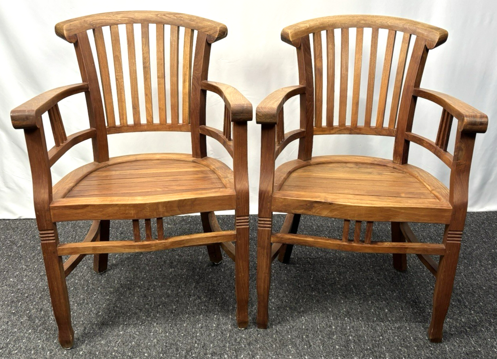 Teakholz Armlehnstuhl Art Deco Antik Büro Schreibtisch