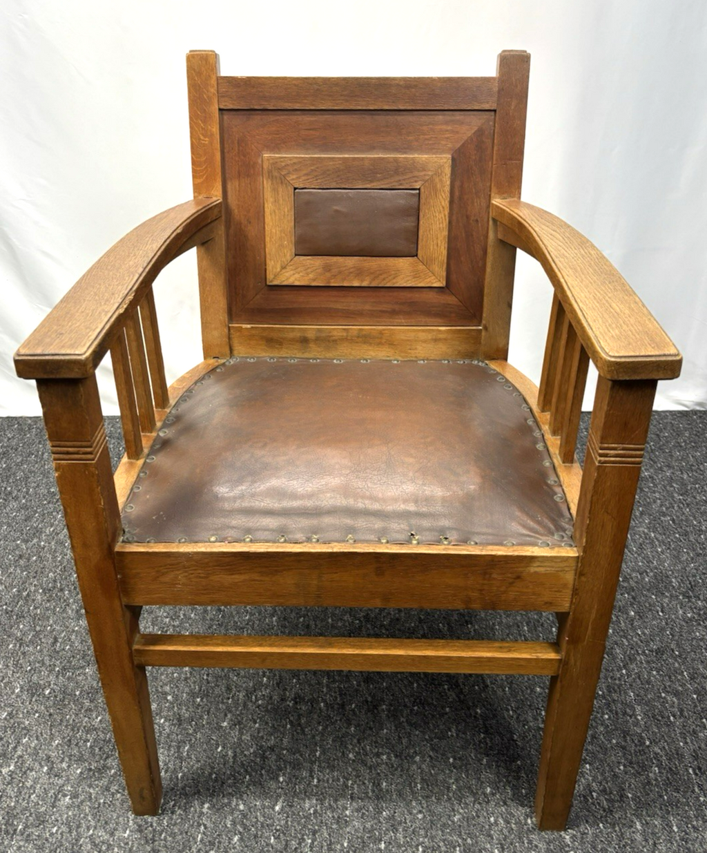 Stuhlset Art Deco Armlehnstuhl Antik Esszimmer Büro Massivholz 4 Stück