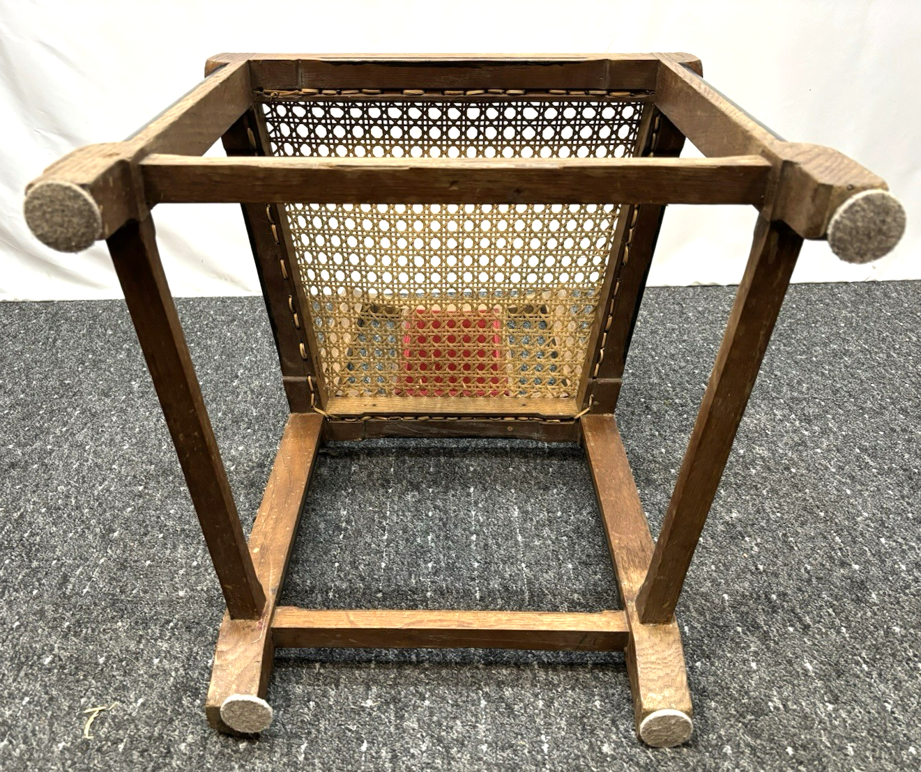 4er Set Stühle Esszimmer Art Deco Vintage Wiener Geflecht (z.T. beschädigt)