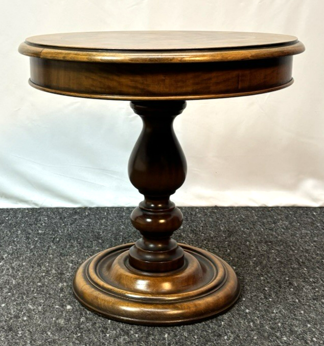 Beistelltisch rund Dekotisch Rauchertisch Massivholz Vintage Art Deco