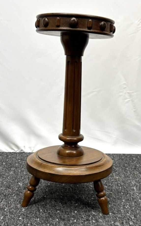 Beistelltisch Blumensäule Blumentisch Holz Art Deco Vintage