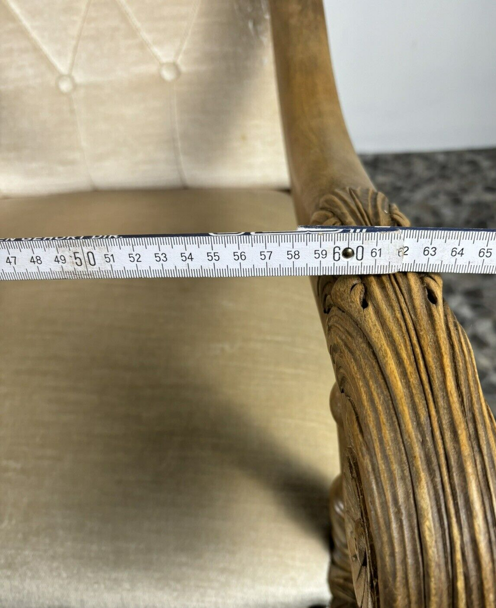 Thronsessel Art Deco Salonsessel Barockstil Massivholz Schnitzarbeiten