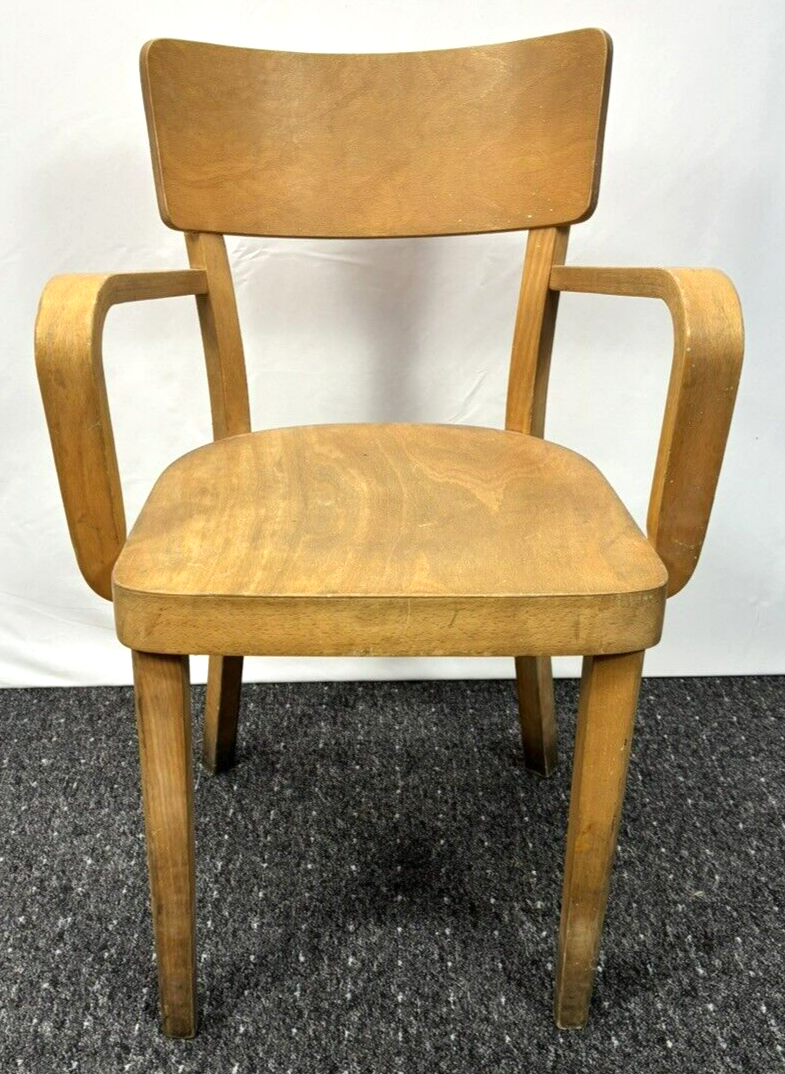 Armlehnstuhl Massivholz Kiefer Büro Küche Esszimmer Art Deco Vintage