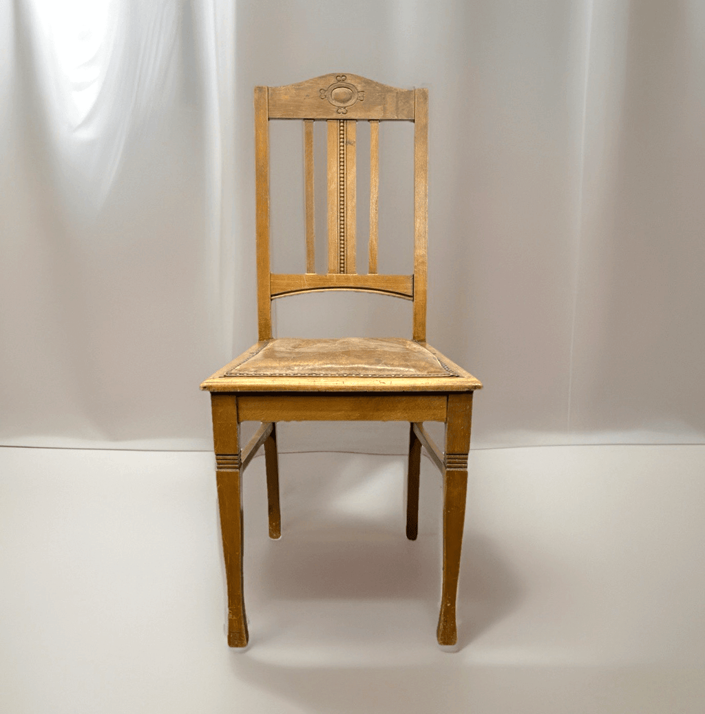 Esszimmerstuhl, Küchenstuhl, Beistellstuhl, Dekostuhl, Art Deco, Vintage, Holz