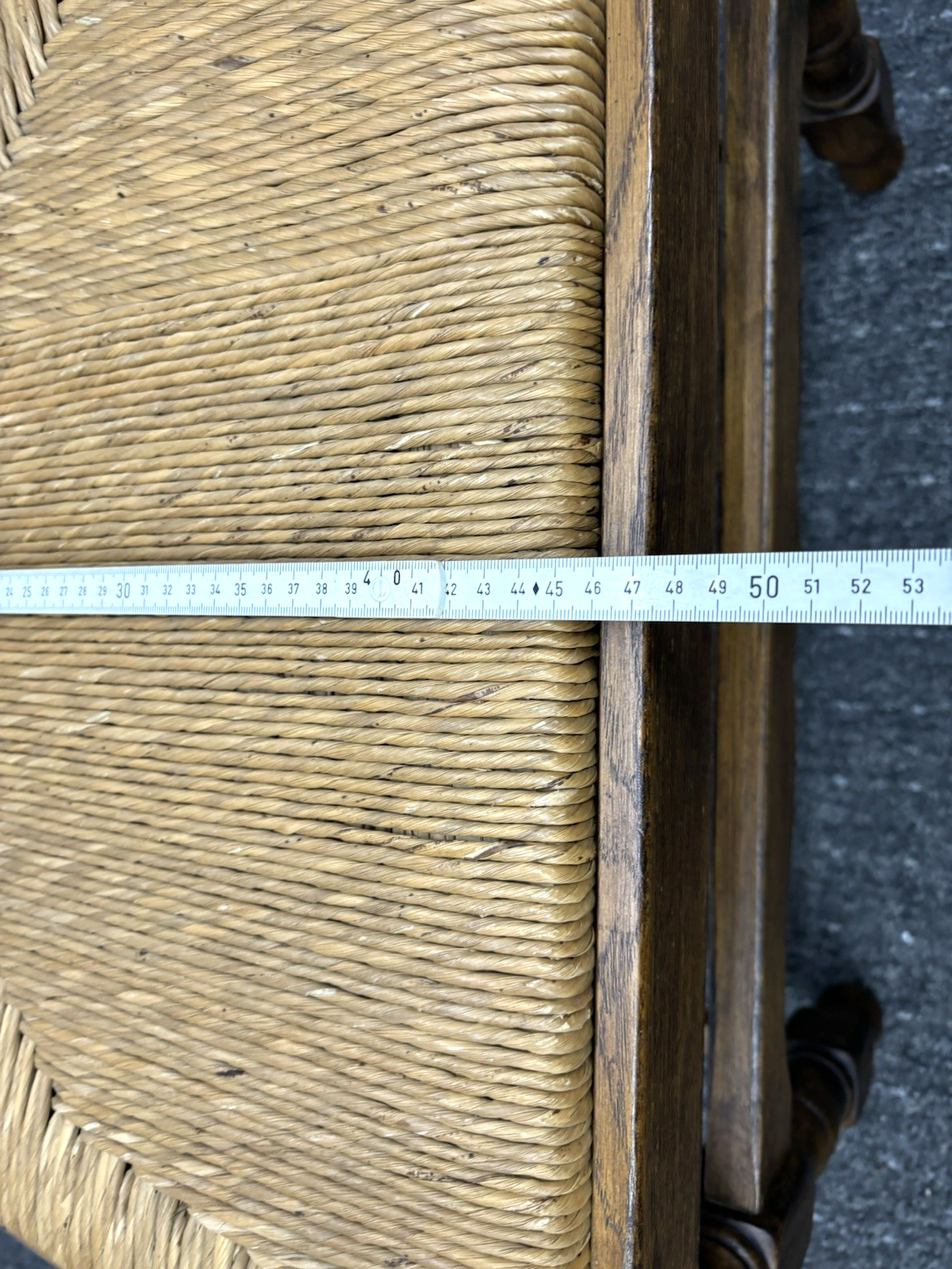 Castle Furniture Armlehnstuhl – Massivholz, Landhausstil, Geflochtene Sitzfläche