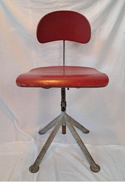 Odelberg Olson Werkstattstuhl Drehstuhl Schweden 50er Industrial Loft Vintage