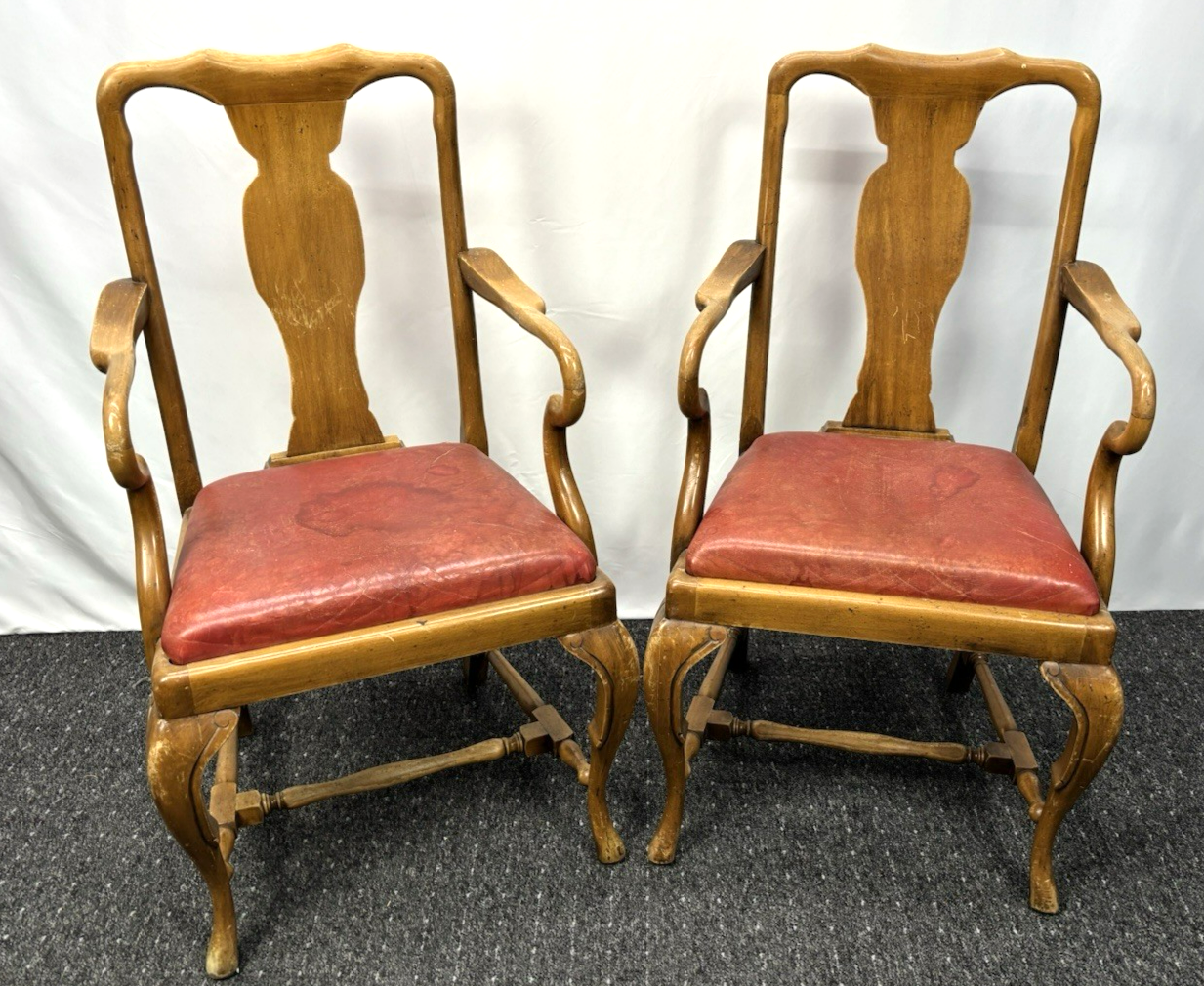 1 von 3 Armlehnstuhl Barock/ Rokoko Büro Schreibtisch Art Deco Leder
