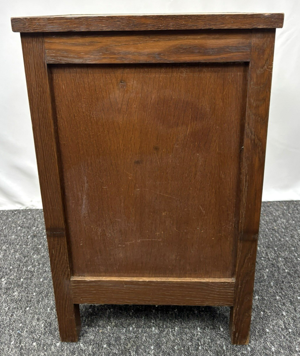 Anrichte Beistelltisch Kommode Schrank Art Deco Antik Holz Glas 65x40x34 cm