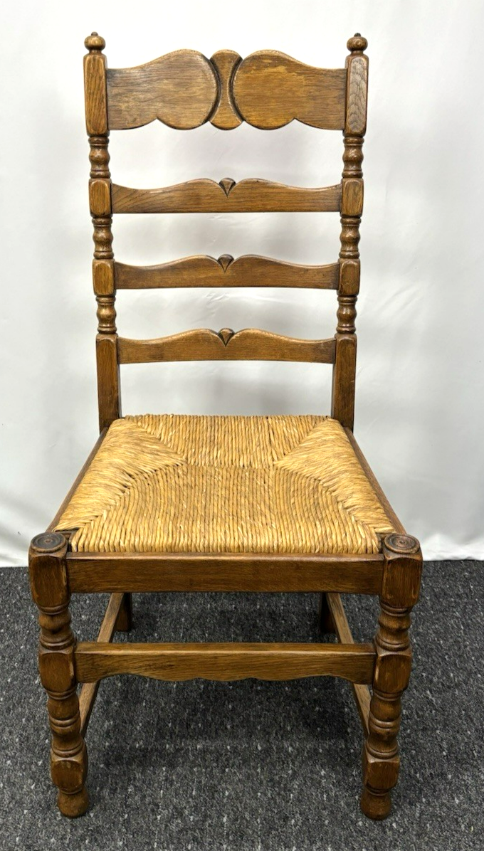 Castle Furniture Stuhl – Massivholz, Geflochtene Sitzfläche, Landhausstil – Top