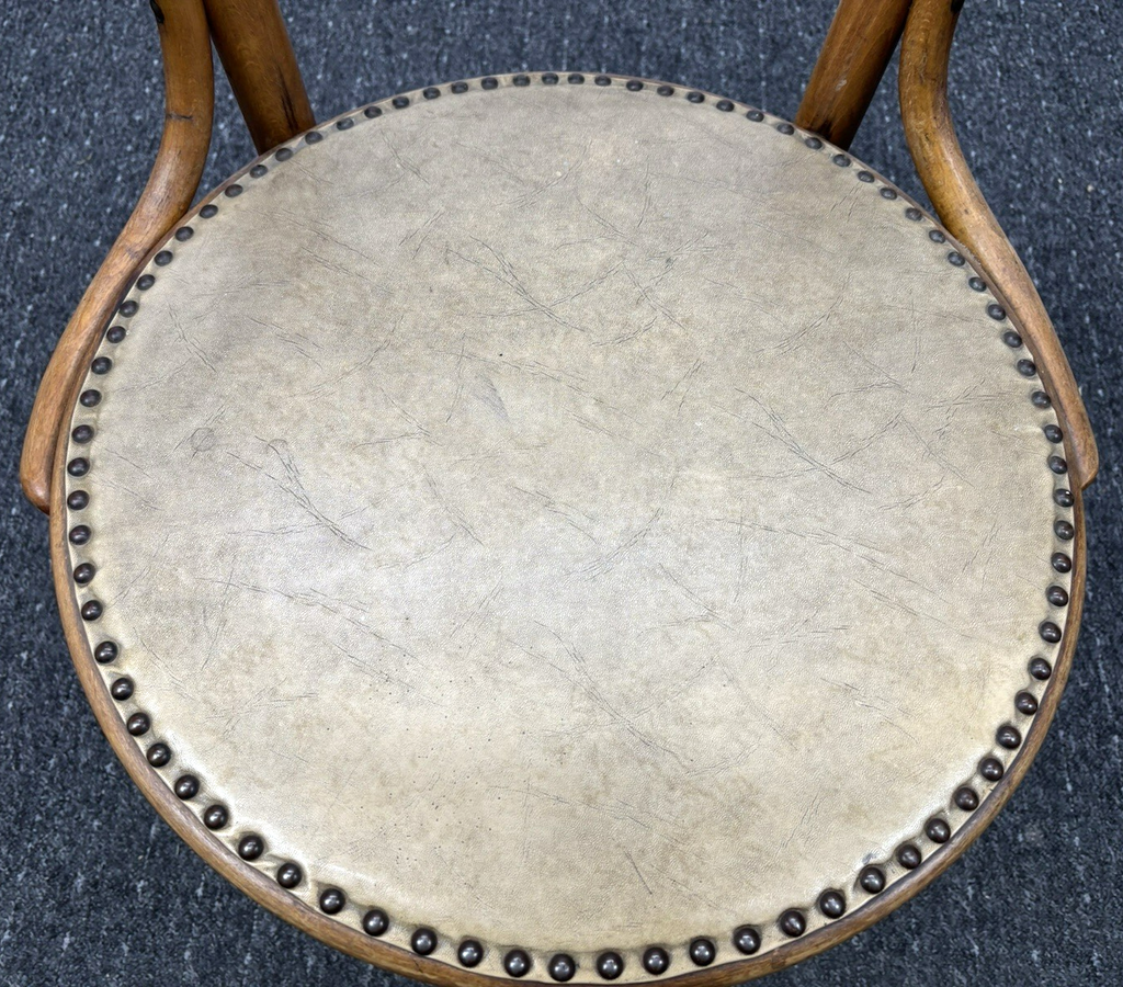 1 von 2 Armlehnstuhl  MUNDUS / Thonet Holz  Art Deco Bauhaus Büro Stuhl Leder