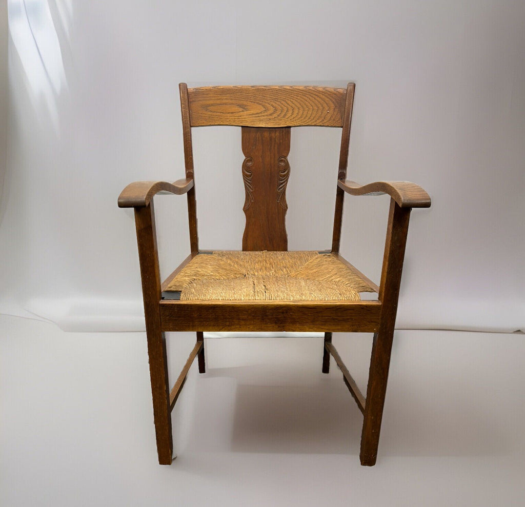 Armlehnstuhl Amsterdamer Schule Korbgeflecht Büro Art Deco Bauhaus Vintage