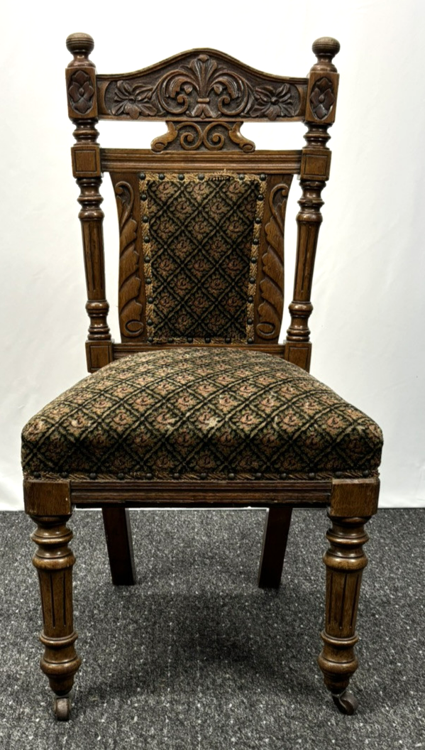 6er Stuhlset Esszimmer Antik Barock Art Deco Massivholz Schnitzarbeiten rollbar