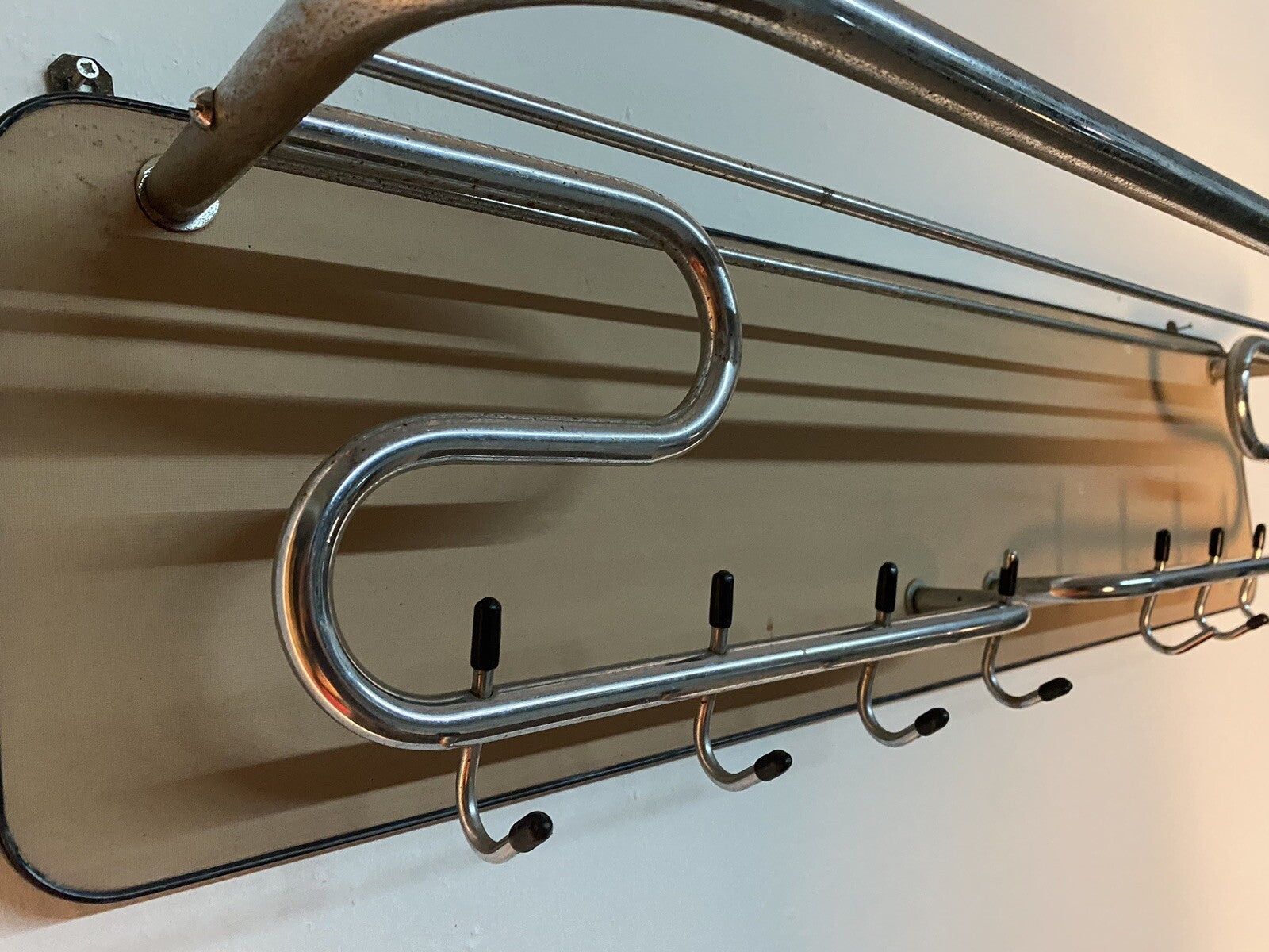 Wandgarderobe Garderobe Hutablage Stahlrohr Bauhaus