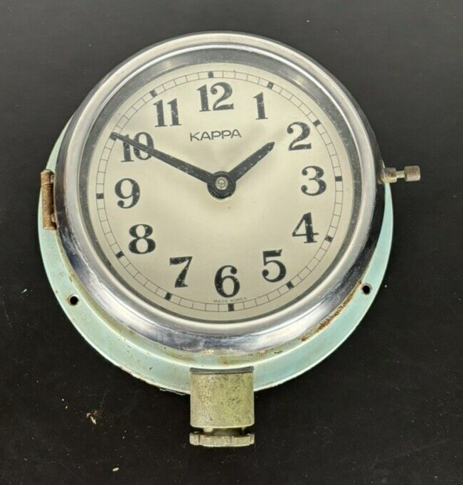 Schiffsuhr KAPPA Wanduhr Vintage Marine Clock Slave Uhr Deko Objekt