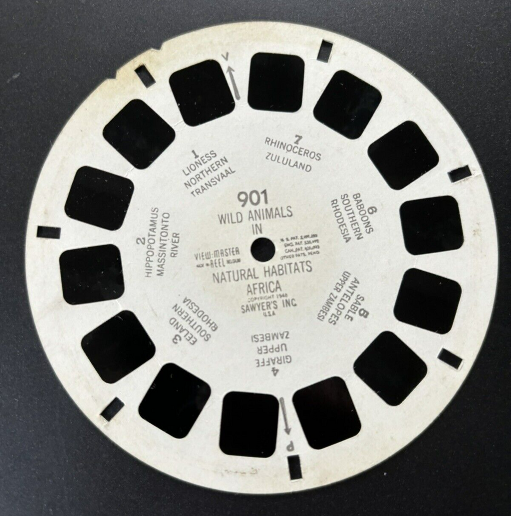 view-master, Tierwelt Afrikas, viewmaster, guter Zustand