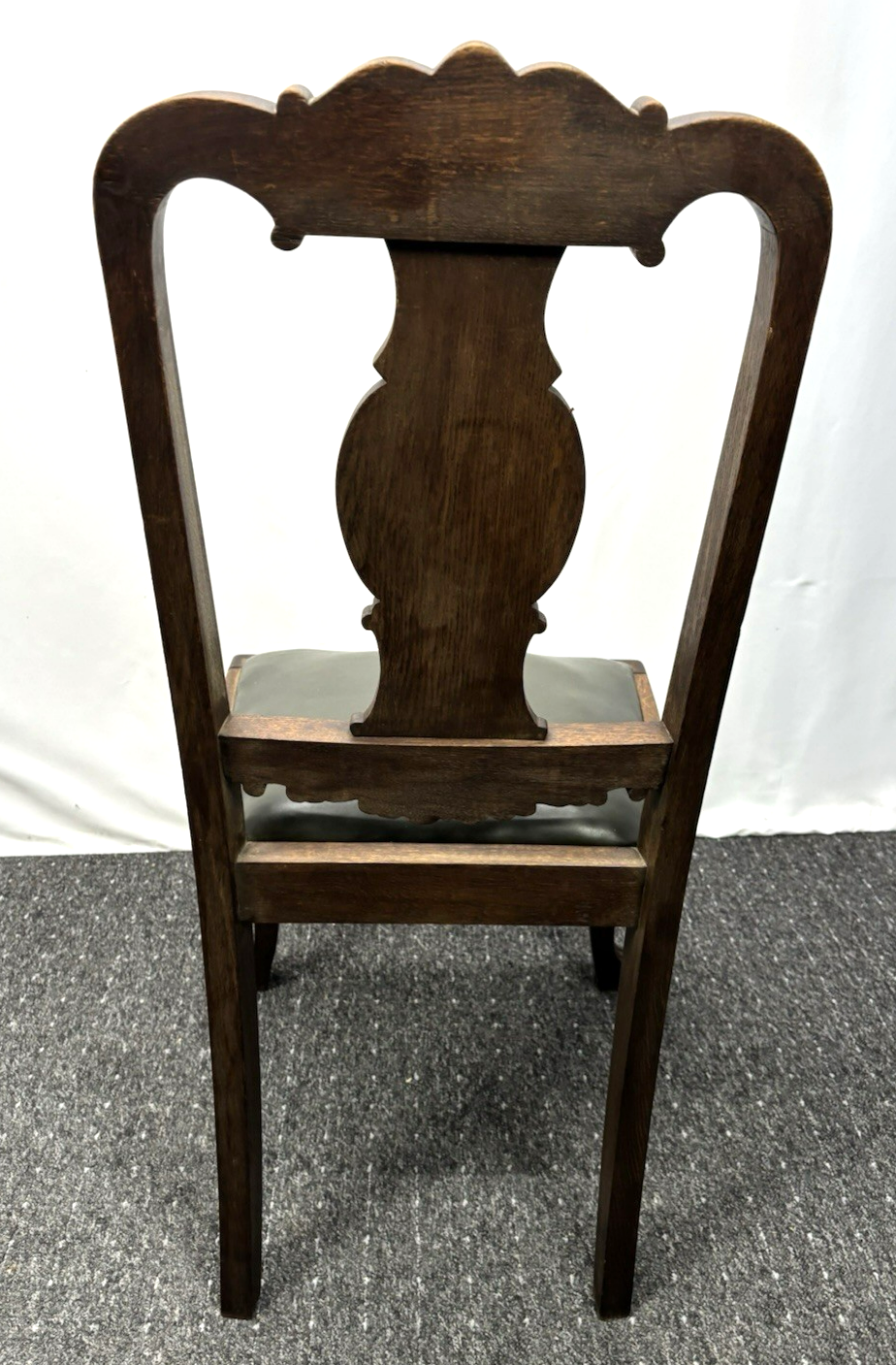 Landhaus Stuhl Massivholz Antik Art Deco Holzschnitzarbeiten Büro Schreibtisch