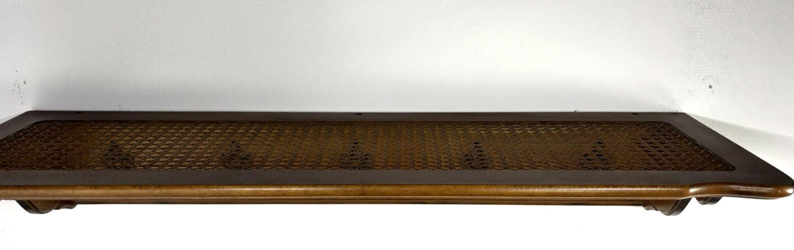 Wandgarderobe mit Hutablage Holz Art Deco Antik Wiener Geflecht