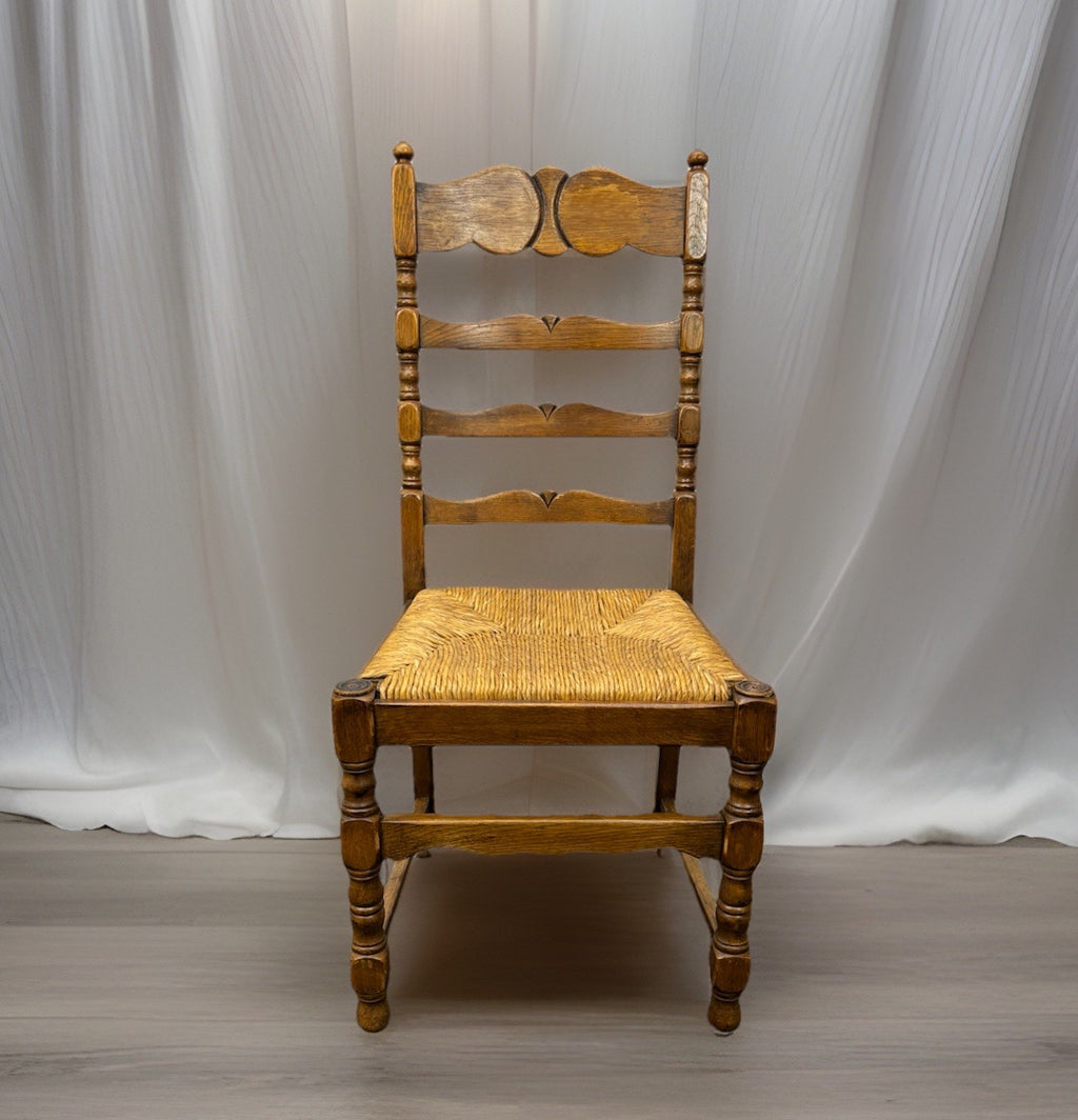 Castle Furniture Stuhl – Massivholz, Geflochtene Sitzfläche, Landhausstil – Top