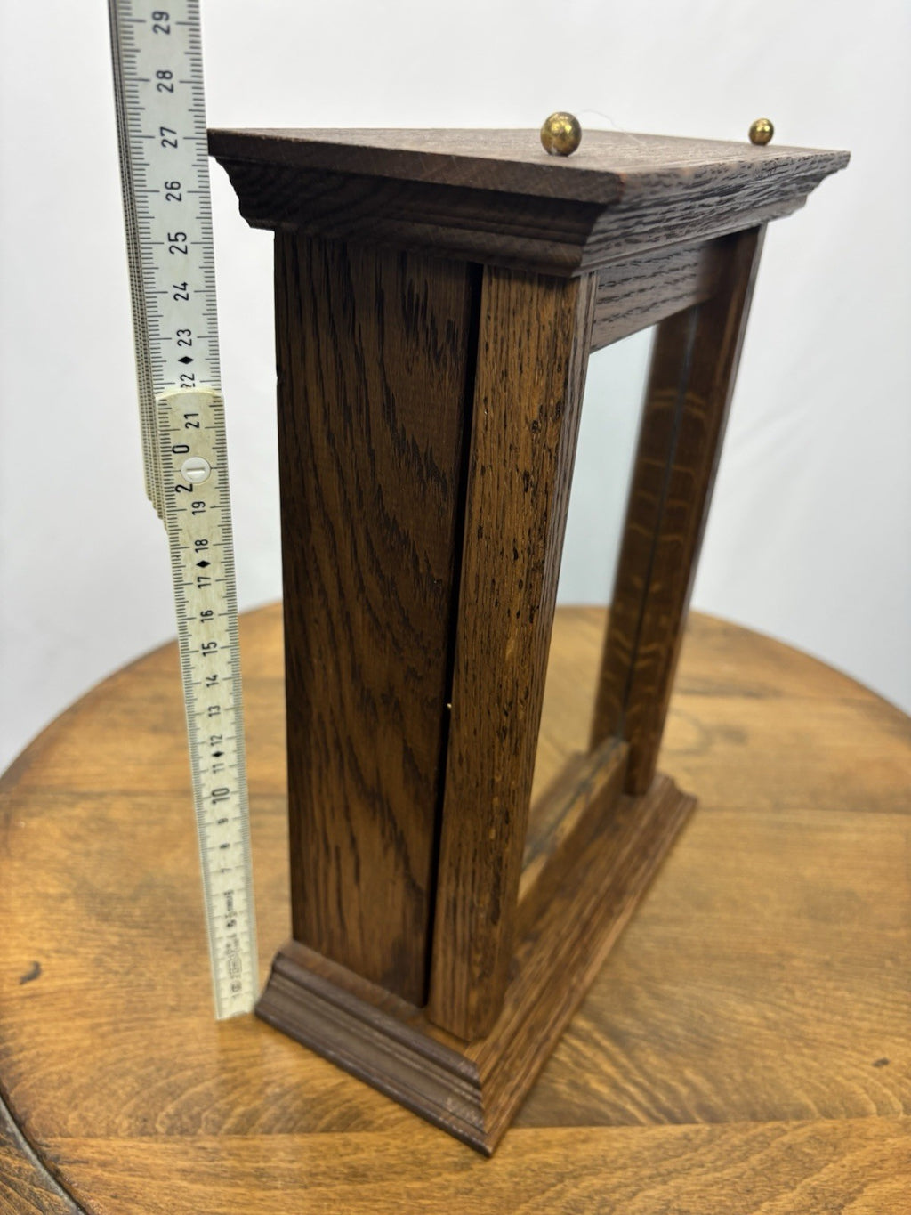 alter Schlüsselkasten mit Spiegeltüre Holz Art Deco Vintage