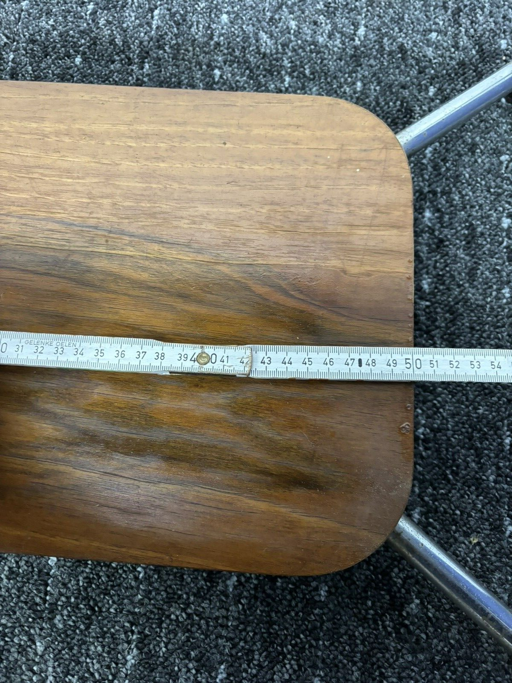 Beistelltisch Serviertisch Bartisch Stahlrohrmöbel Holz Art Deco Bauhaus