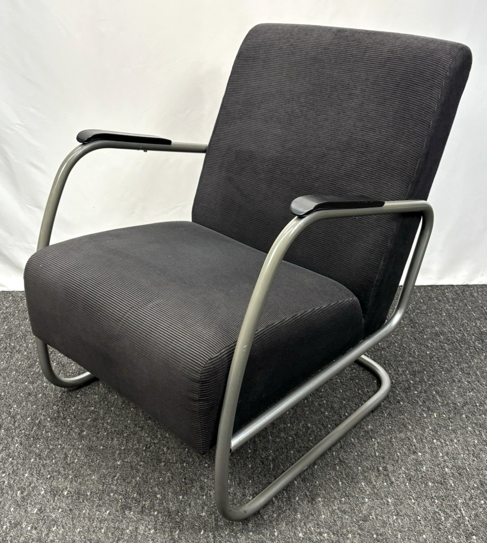 Sessel Bauhaus Stahlrohr Freischwinger Fauteuil Stil Thonet Gispen