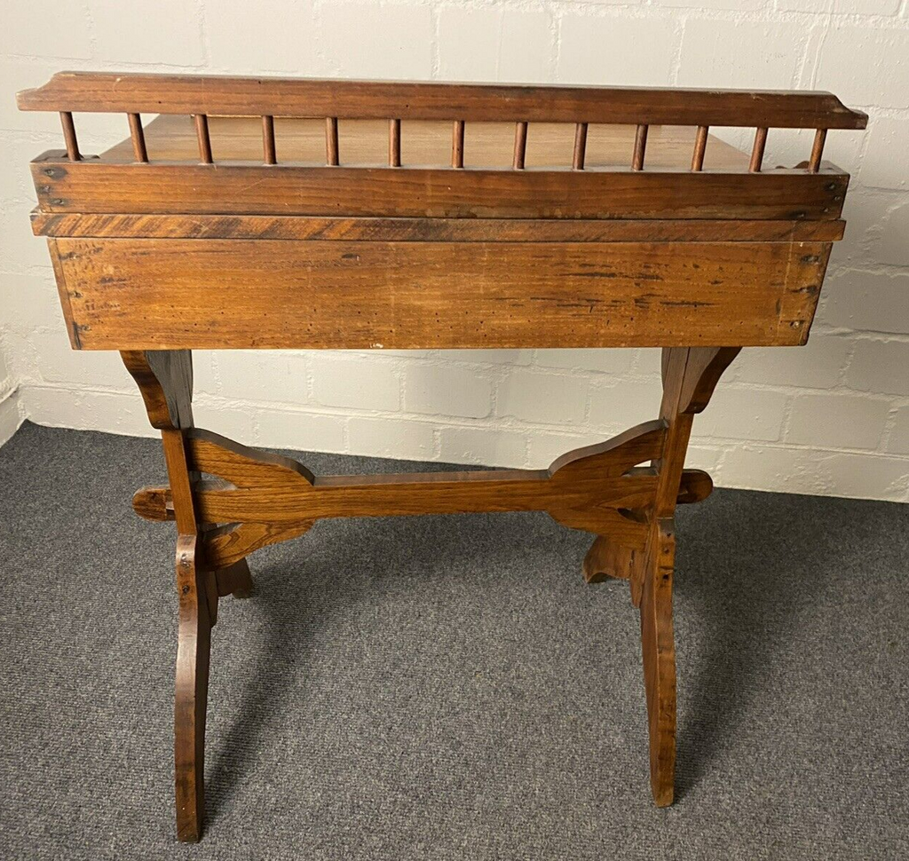 Antiker Holztisch, Schreibtisch, Massivholz, Sekretär, Zeichnentisch