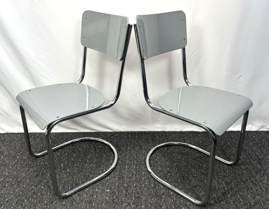 Tisch/ Stuhlset Marcel Breuer Stahlrohrmöbel Bauhaus Art Deco