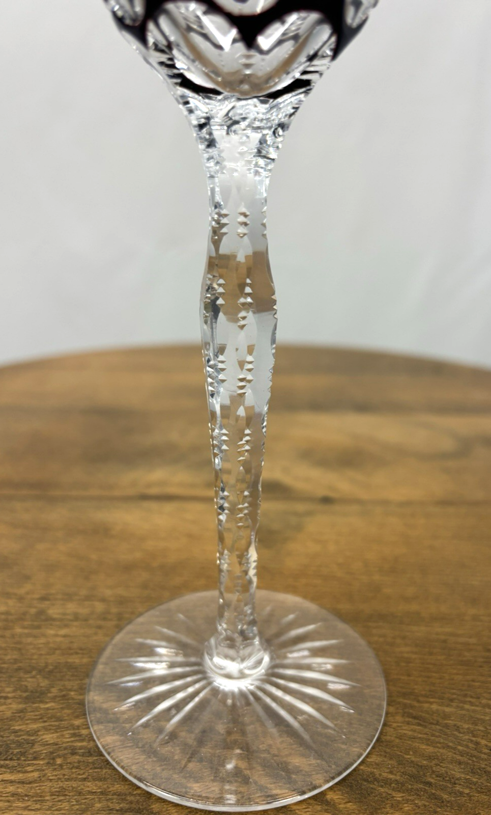 Römer Kristallglas Schwarz ca. 21 cm Stil Val Saint Lambert Baccarat