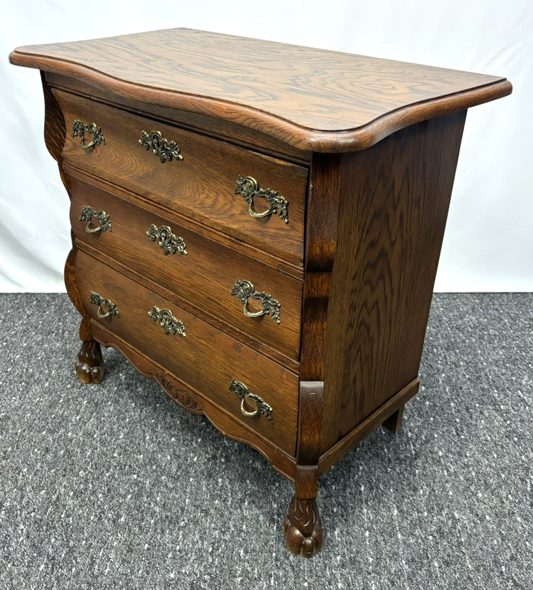 Kommode mit drei Schubladen Vintage Art Deco Holz 