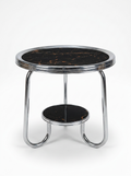 Art Deco Bauhaus Stahlrohr Beistelltisch 1930er Original Chrom Restaurierung