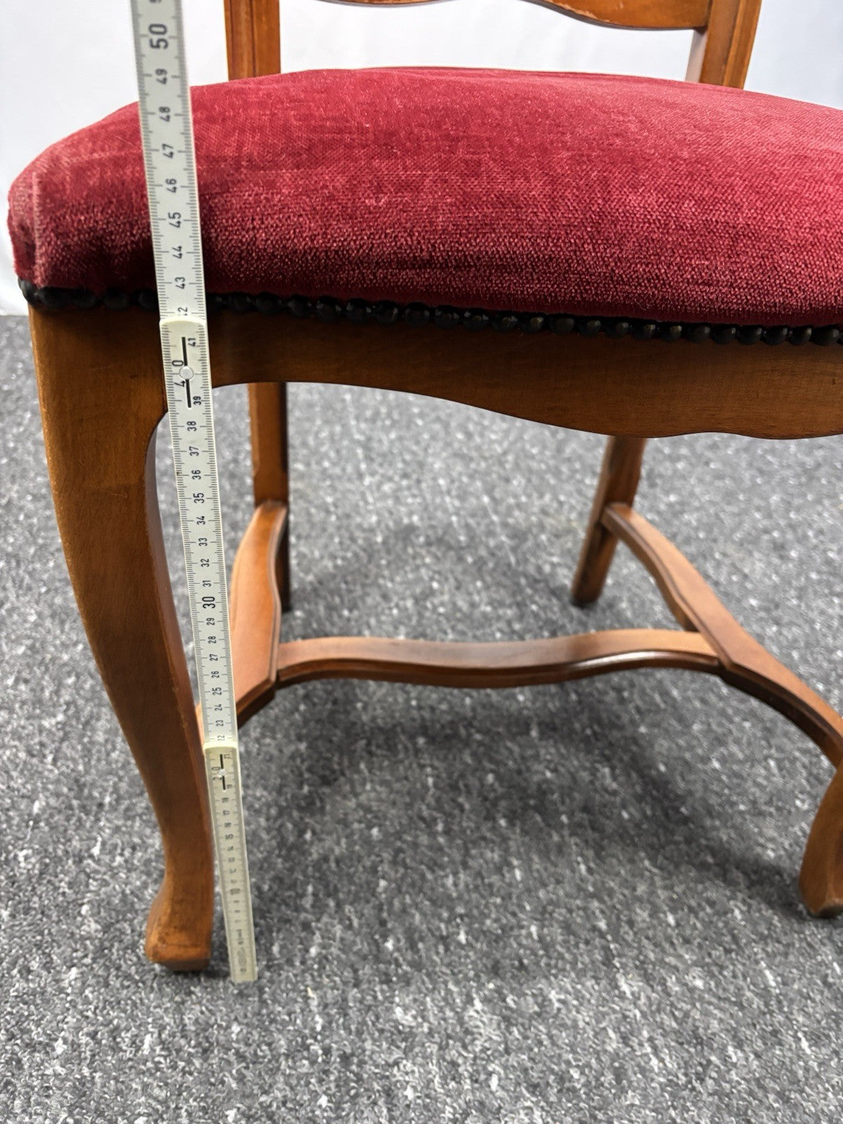 1 von 4 "Queen Anne" Stuhl Hochlehner Art Deco Barock Vintage Esszimmer Büro