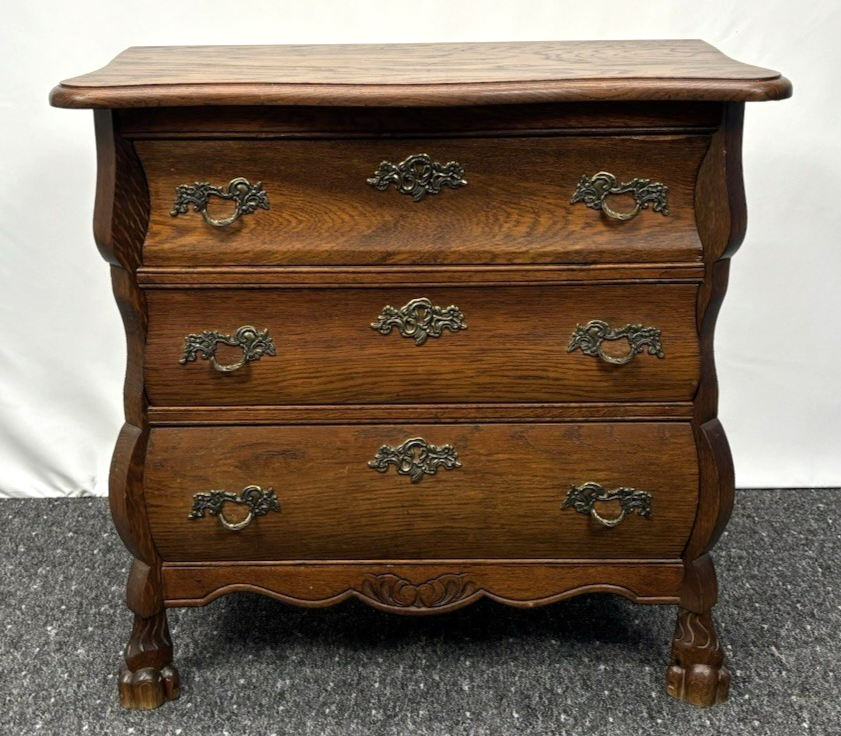 Kommode mit drei Schubladen Vintage Art Deco Holz 