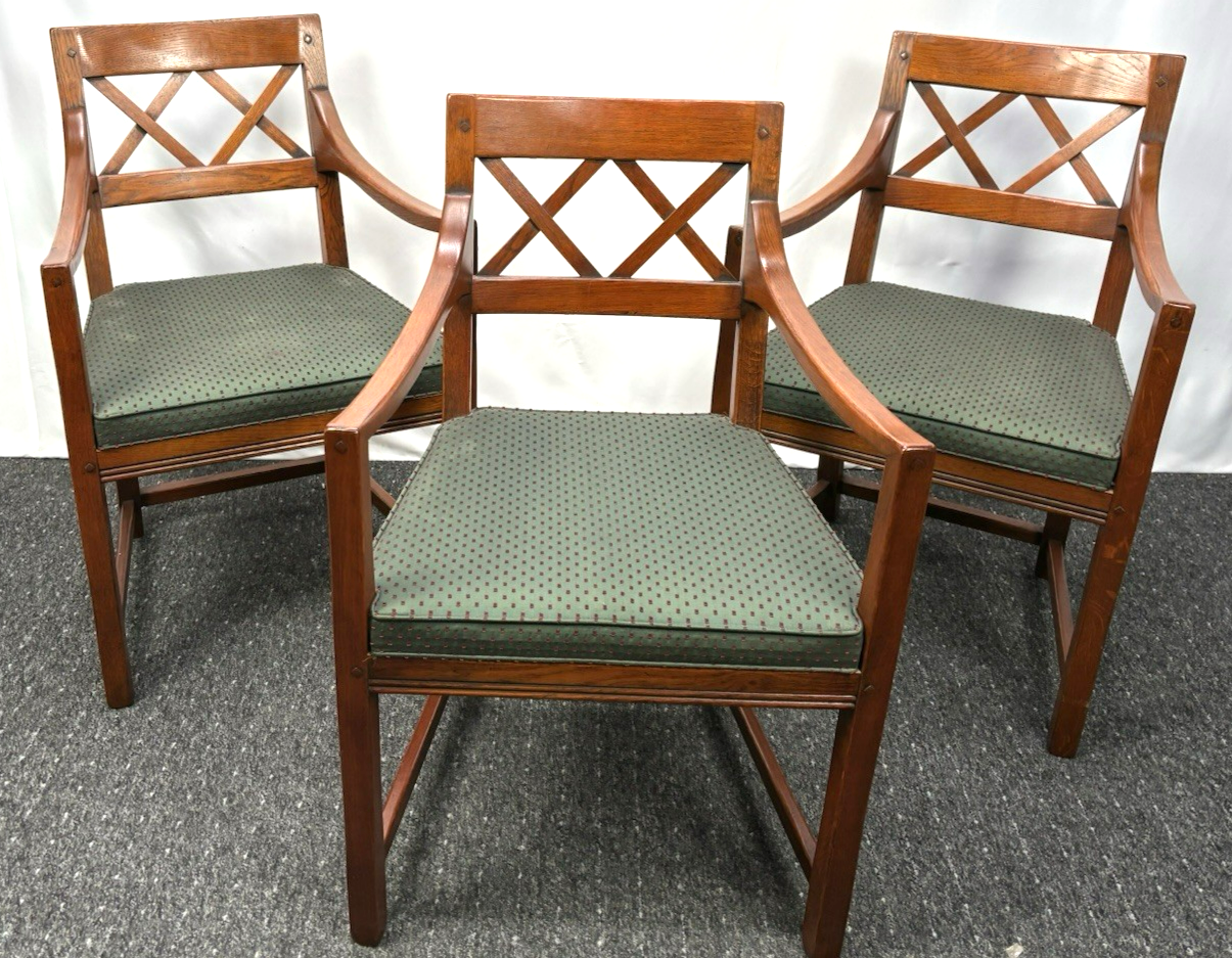 1 von 4 ORIGINAL Schuitema Armlehnstuhl Massivholz Art Deco Vintage Esszimmer