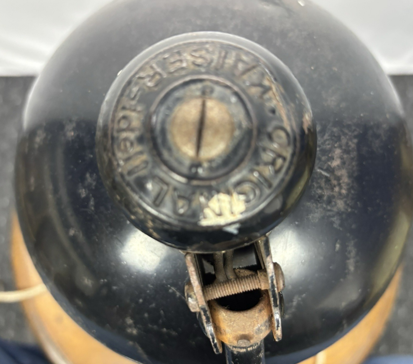 Antike Schreibtischlampe ORIGINAL Kaiser-Idell Eisen Schwarz Bauhaus