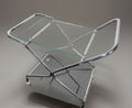 Servierwagen Barwagen Küchenwagen Stahlrohr Bauhaus Glas
