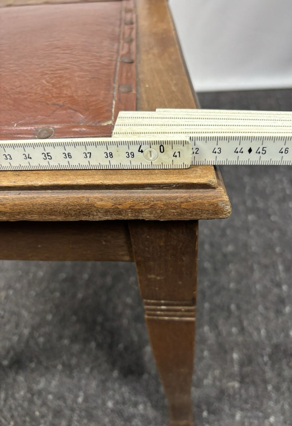 1 von 3 Jugendstil Esszimmerstuhl Art Deco Antik Holz Leder