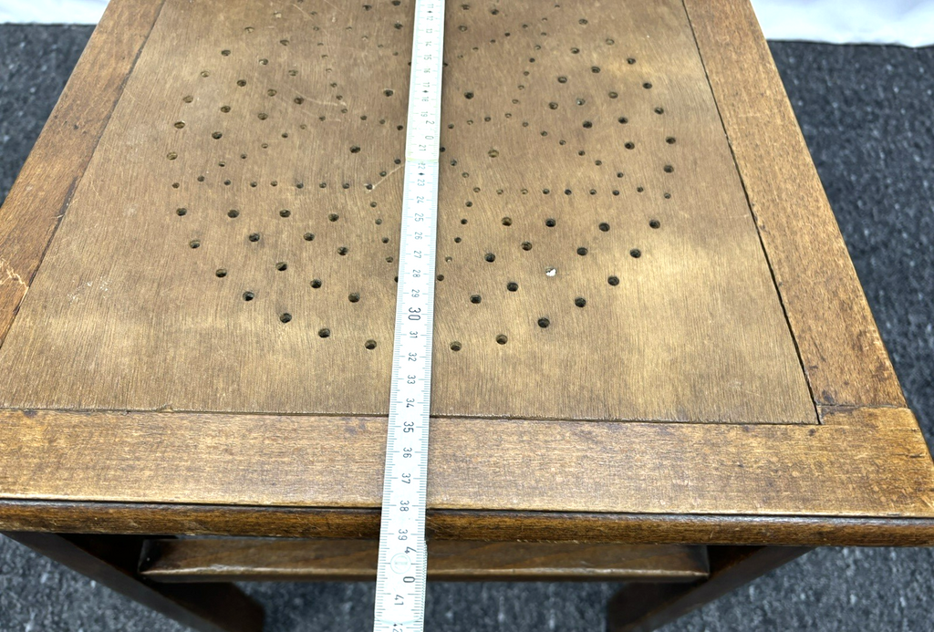 1 von 2 Holzstuhl Prägesitz Art Deco Küche Esszimmer Antik Vintage