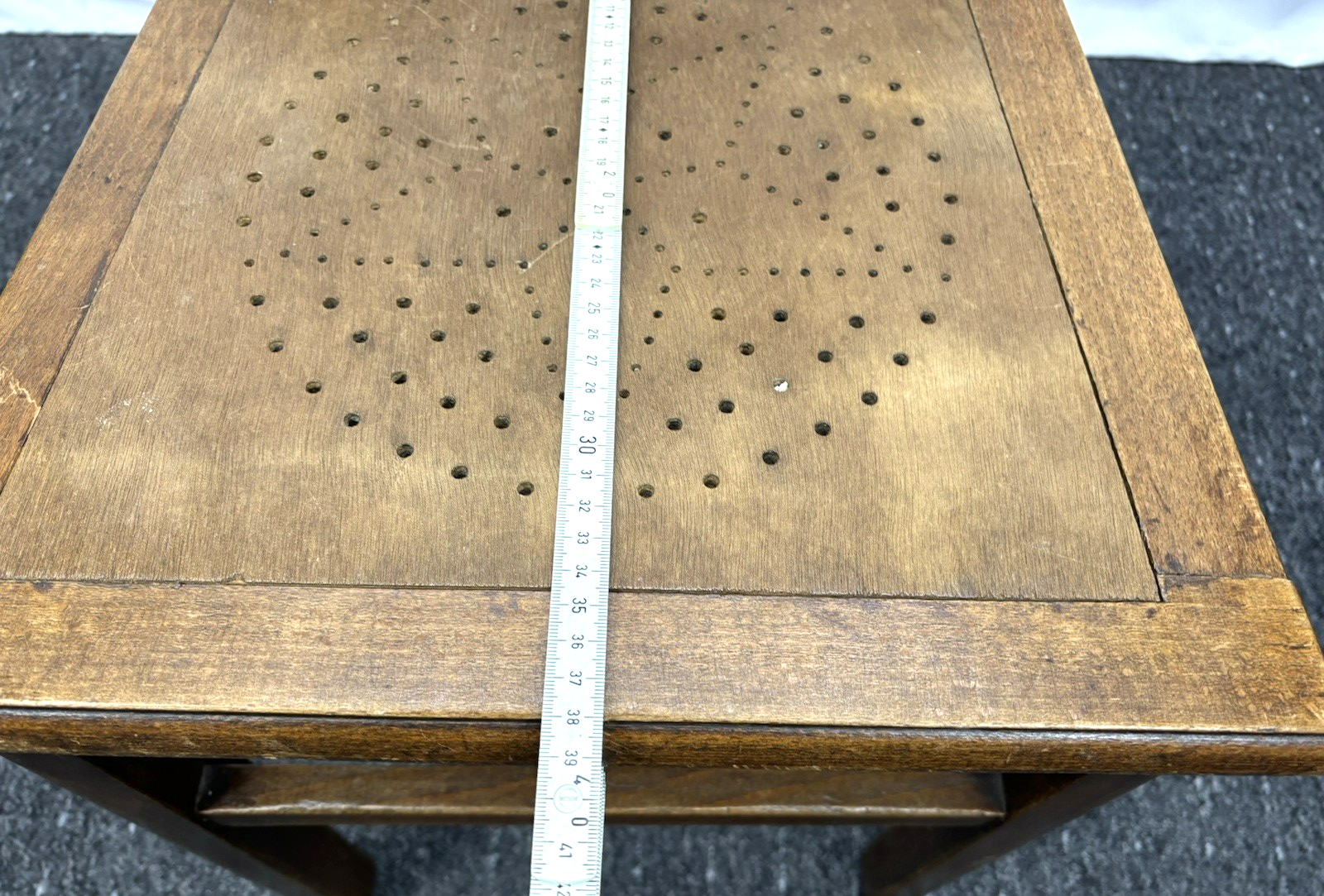 1 von 2 Holzstuhl Prägesitz Art Deco Küche Esszimmer Antik Vintage