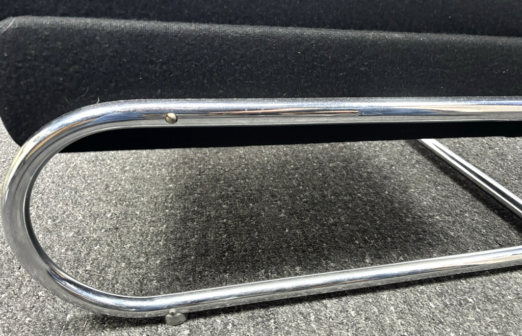 Sessel Freischwinger Stahlrohrmöbel Thonet Stil Bauhaus Vintage Büro Wohnzimmer