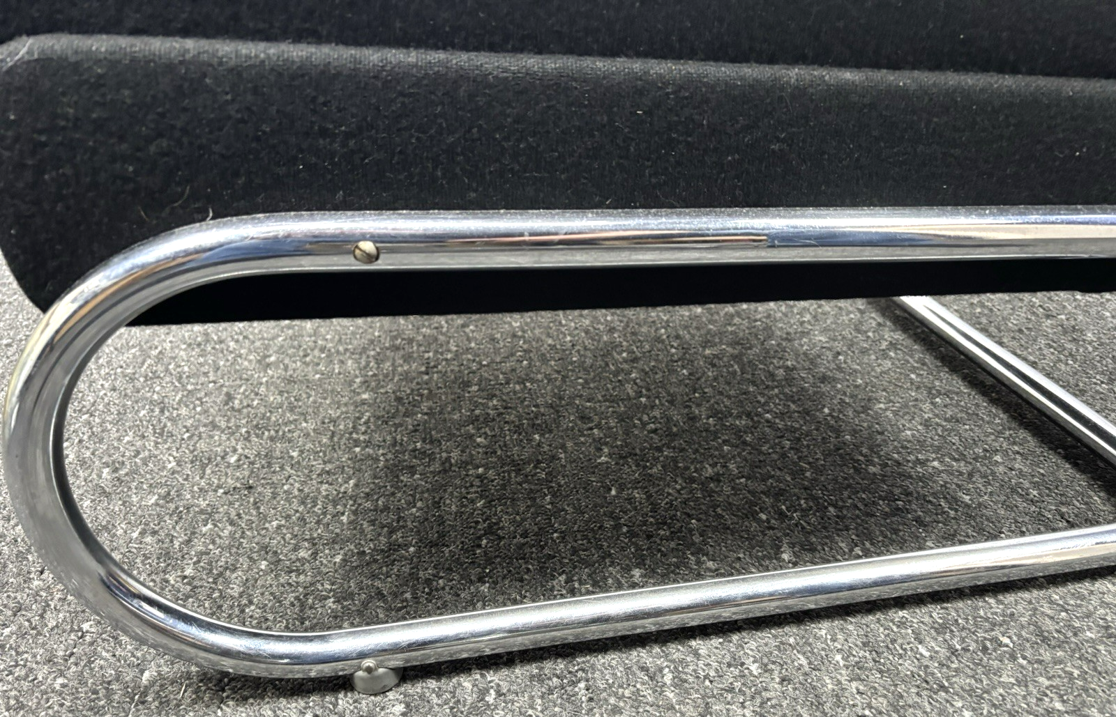 Sessel Freischwinger Stahlrohrmöbel Thonet Stil Bauhaus Vintage Büro Wohnzimmer