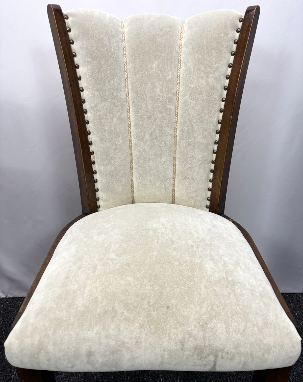 1 von 3 Polsterstuhl beige Art Deco Esszimmer Büro Vintage