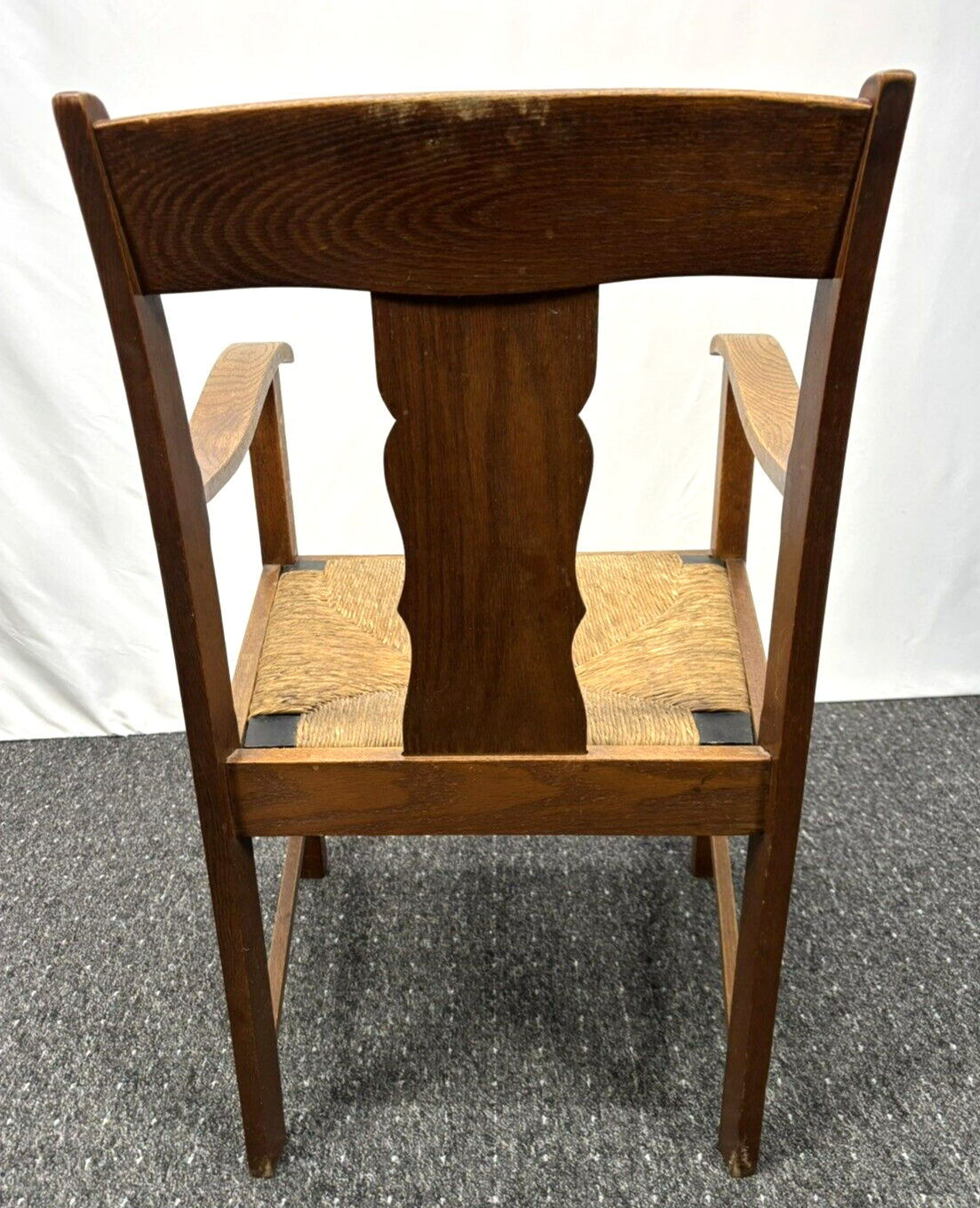 Armlehnstuhl Amsterdamer Schule Korbgeflecht Büro Art Deco Bauhaus Vintage