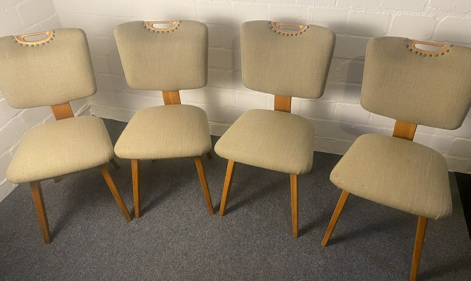 4 Esszimmerstühle  Mid-Century Stuhl  Küchenstuhl  Vintage Retro Skandinavien
