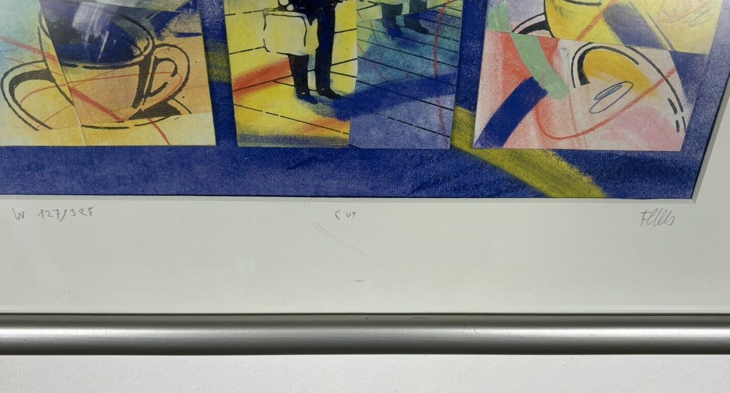 Bild c up 127 von 325 Kunstdruck von Bernd Flemming *1950 Gerahmt ca 55x54 cm