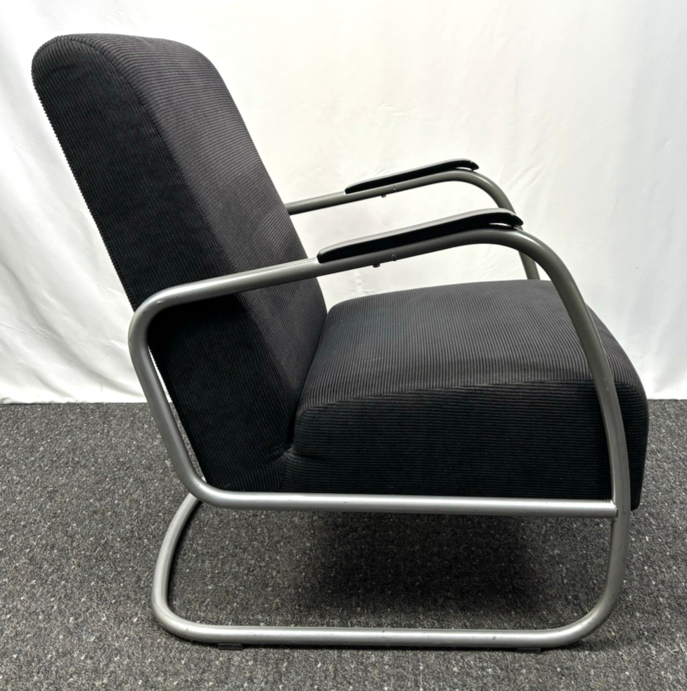 Sessel Bauhaus Stahlrohr Freischwinger Fauteuil Stil Thonet Gispen