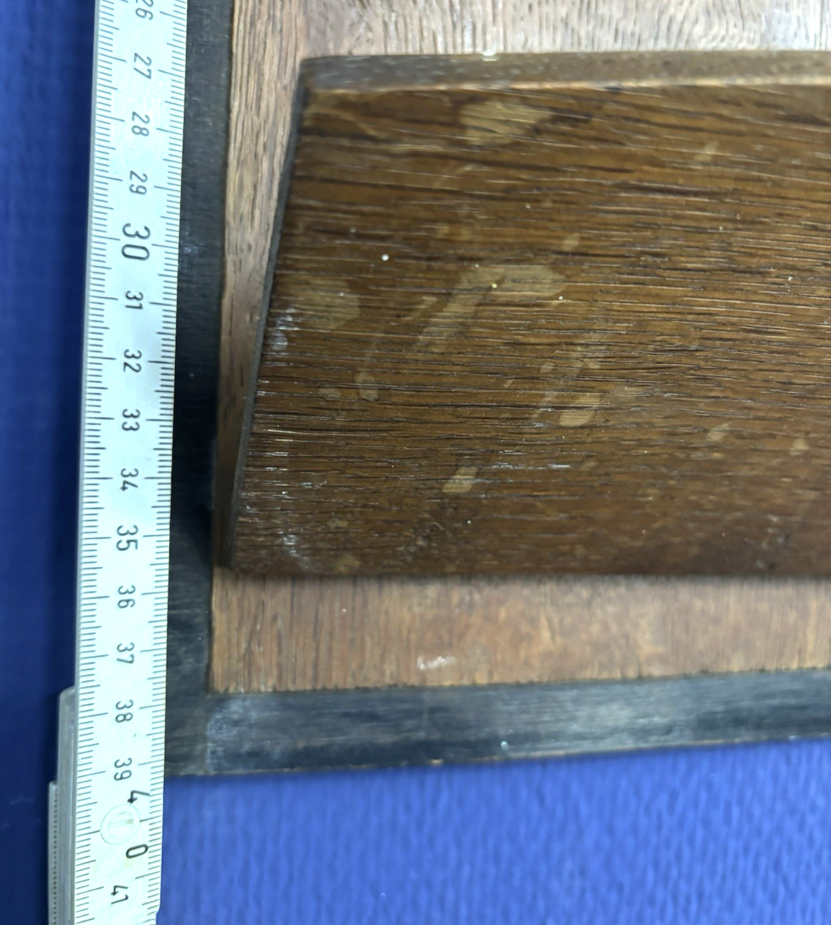 Wand Zeitungsständer-/ Träger Holz Antik, Art Deco