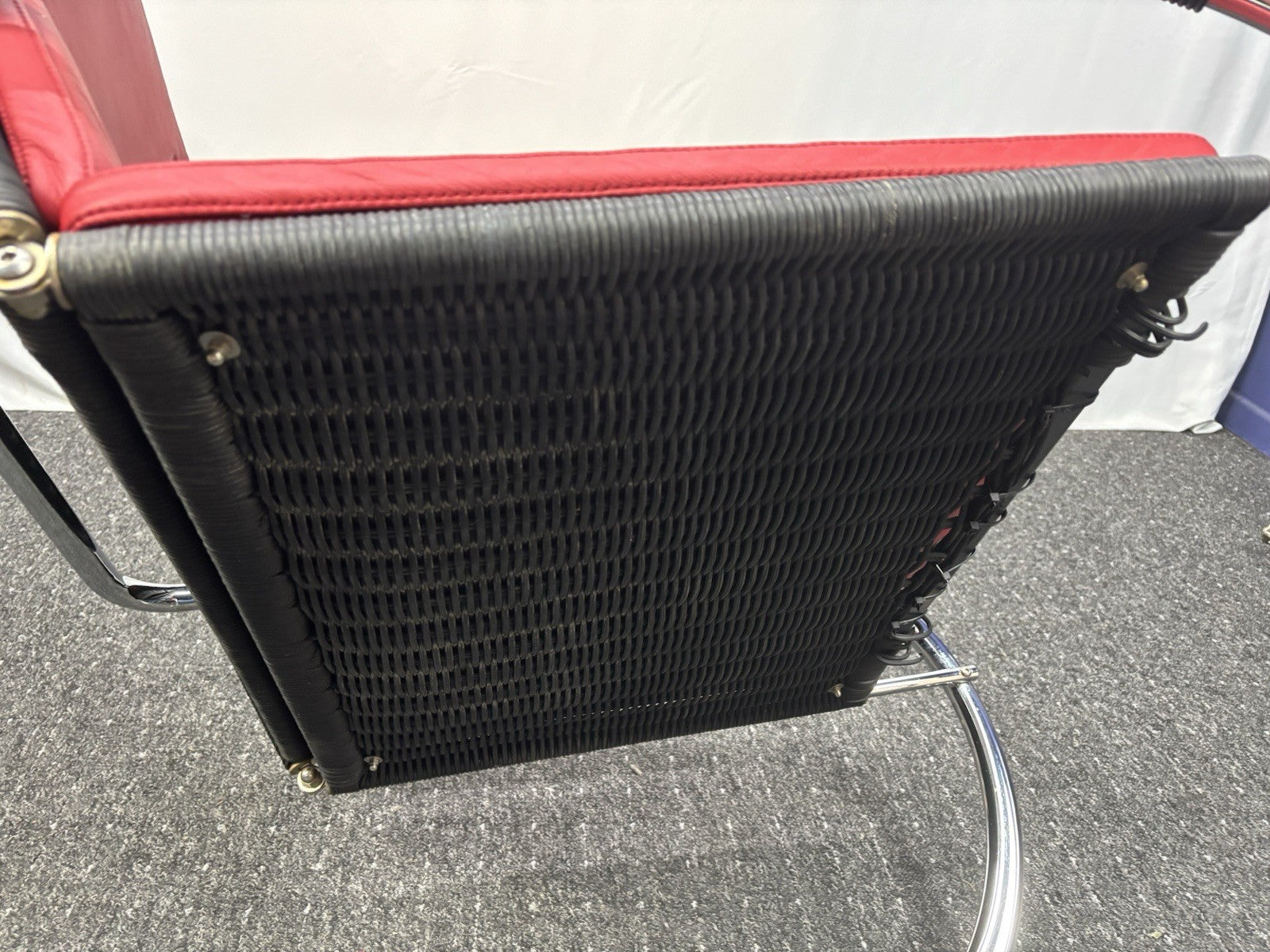 Freischwinger-Sessel Stahlrohrmöbel nach Entwurf Adolf Lorenz Art Deco Bauhaus