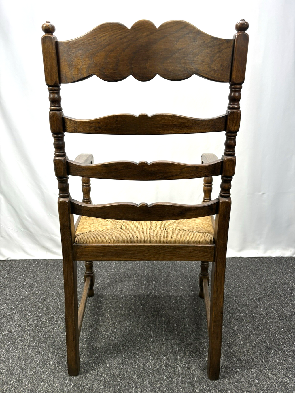 Castle Furniture Armlehnstuhl – Massivholz, Landhausstil, Geflochtene Sitzfläche