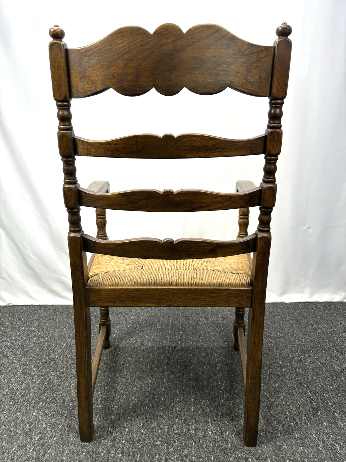 Castle Furniture Armlehnstuhl – Massivholz, Landhausstil, Geflochtene Sitzfläche